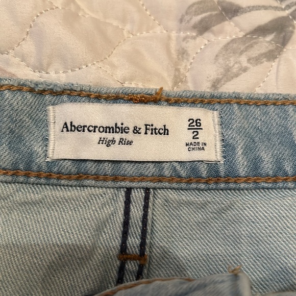 Abercrombie & Fitch Blue Mini Skirt Casual Denim - Picture 4 of 8